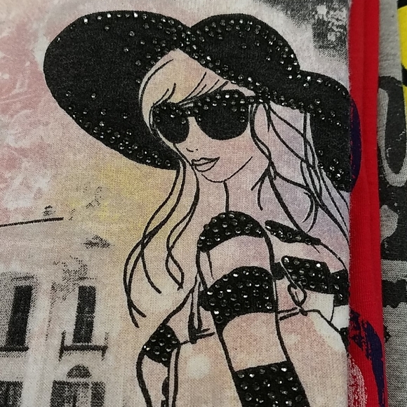 Tyler Texas Rhinestone Accented Tee 1X Shop Roses - Picture 5 of 5